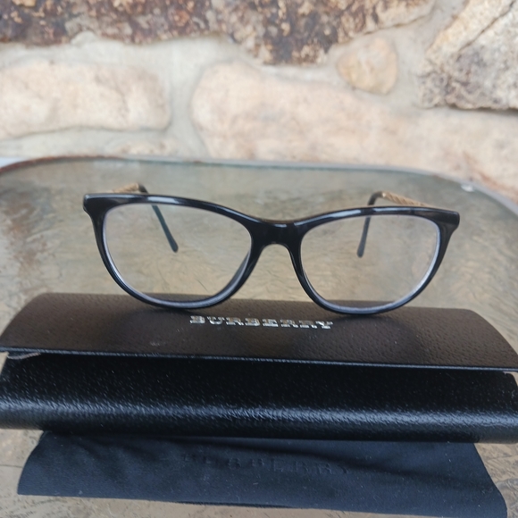Women's BURBERRY eyeglass frames B2189 black and gold - Picture 2 of 10